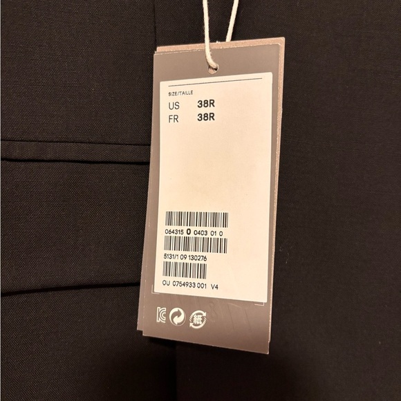 Classic Black Blazer NWT Jacket 38R Mens - Picture 4 of 5